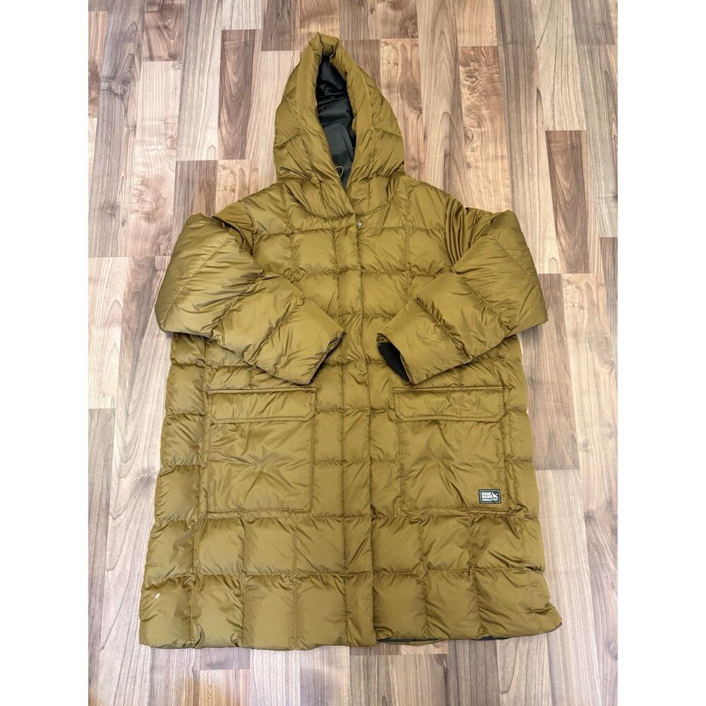 EDDIE BAUER 650 YUKON DOWN PARKA LONG DUFFLE COAT WOMENS 3X Fitted Hood Ski